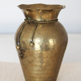 VINTAGE HAND HAMMERED BRASS VASE