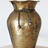 VINTAGE HAND HAMMERED BRASS VASE