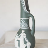 VINTAGE SAGE GREEN WEDGEWOOD JASPERWARE MINI PITCHER BUD VASE