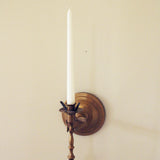 VINTAGE BRASS CANDLESTICK SCONCES