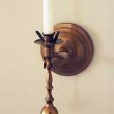 VINTAGE BRASS CANDLESTICK SCONCES