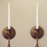 VINTAGE BRASS CANDLESTICK SCONCES