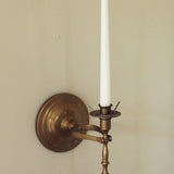 VINTAGE BRASS CANDLESTICK SCONCES